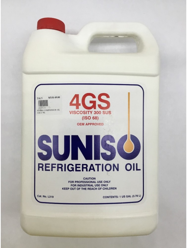 SUNISO Compressor Oil 4GS 3.78L