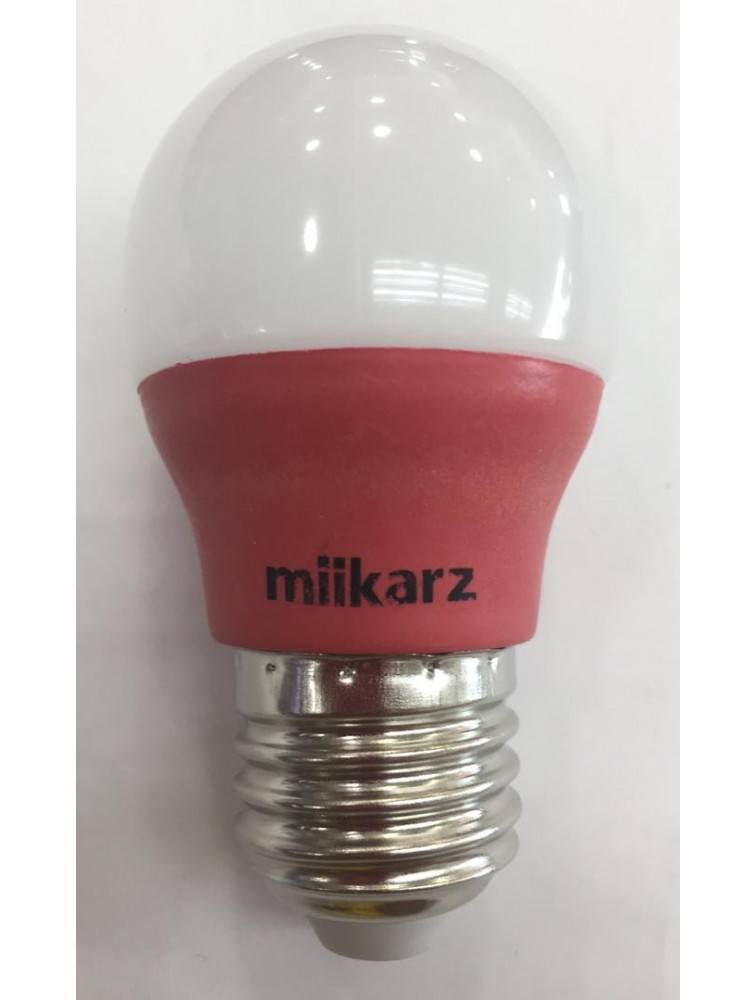 MIIKARZ G45 E27 3W Led PP Bulb-Red