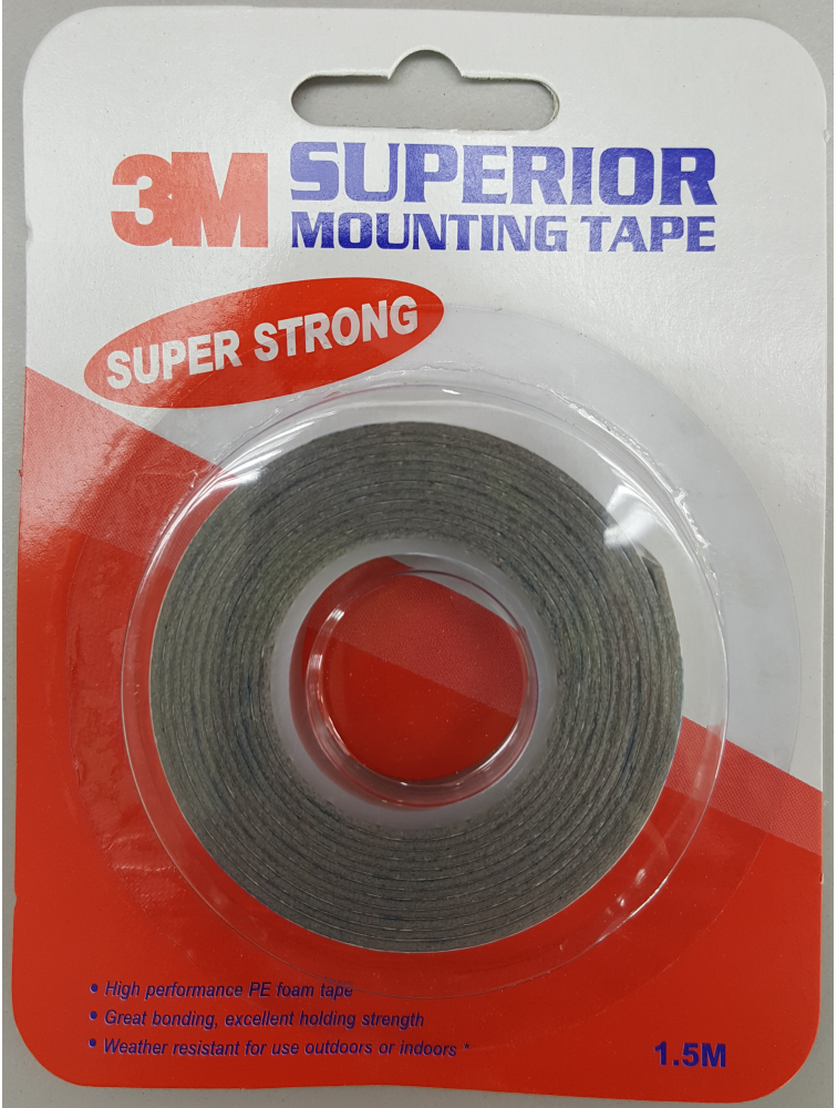 12MM X 1.5MTR 3M D/Sided Tape