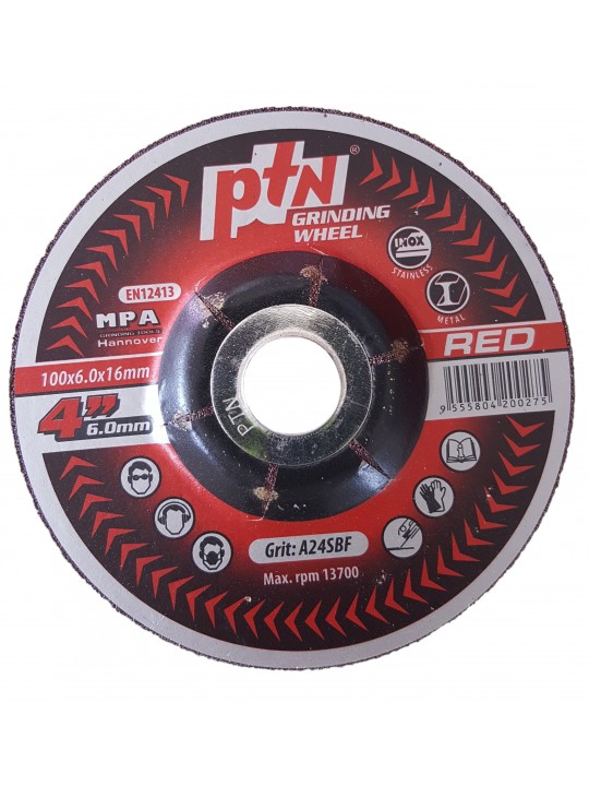 4" PTN Grinding Disc (Red)